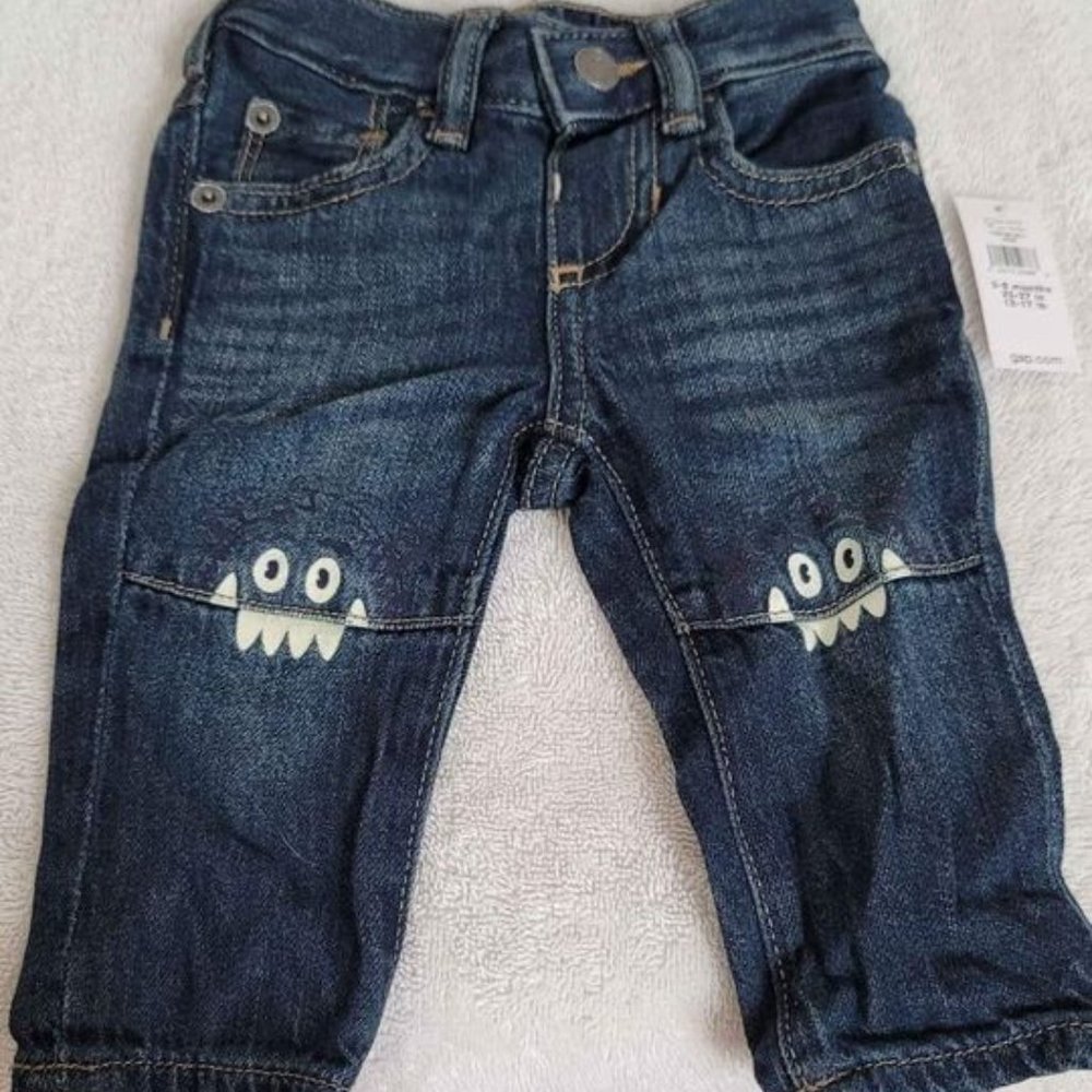 Baby GAP Monster Jeans and Sweatshirt Outfit